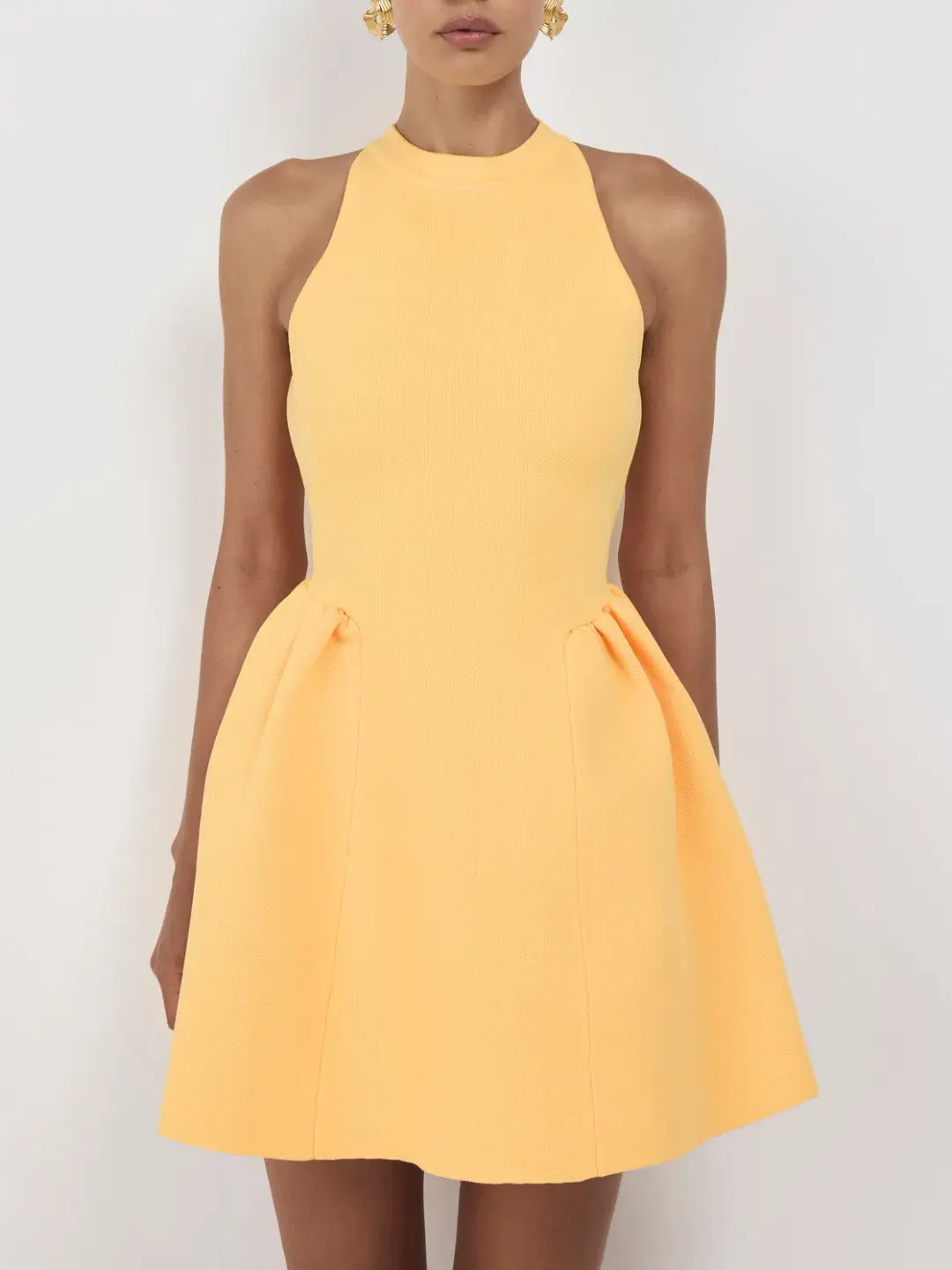 Sheike Sardinia Mini Dress Yellow Size 10 for rent on The Volte - main image