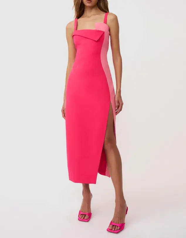 By Johnny Phillipa Fold Contrast Dress Size 10 - Image 1