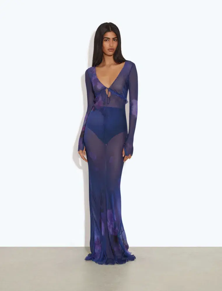 Rat & Boa Topaz Maxi Dress Print Size M / AU 10 for rent on The Volte - main image