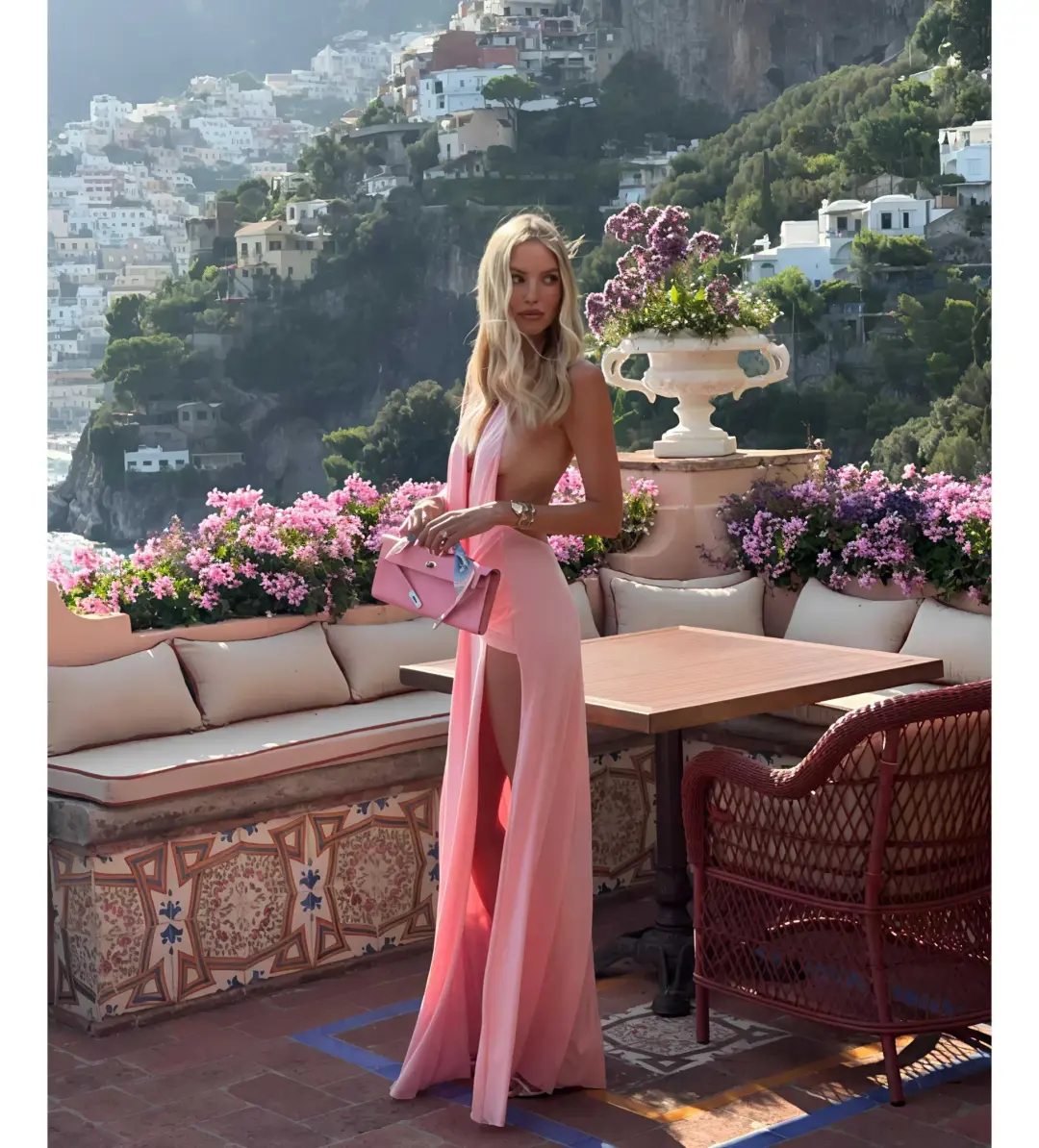 Natalie Rolt Winona Gown Blossom Pink Size 10 for rent on The Volte - main image