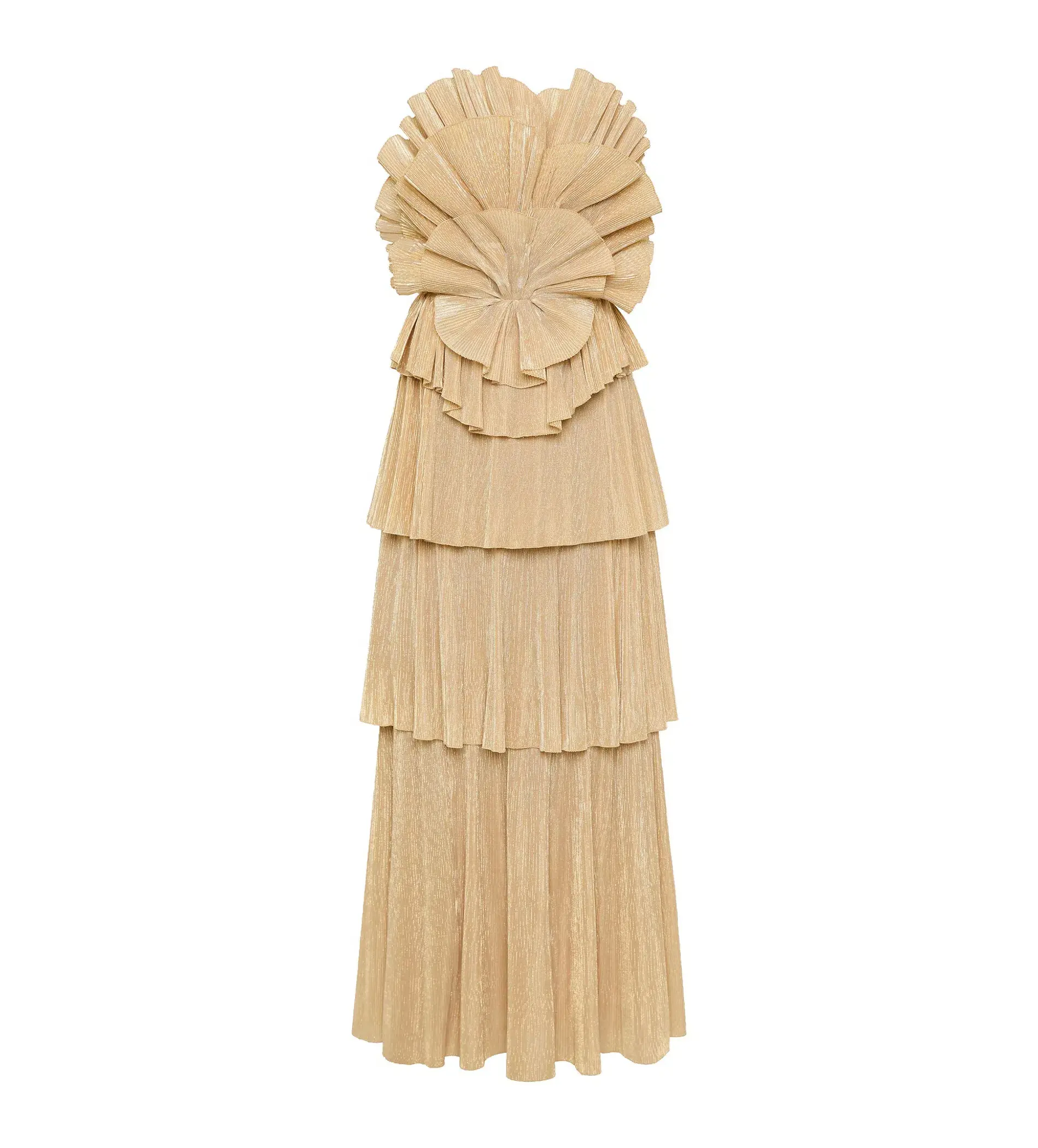 Aje Kyra Gown Gold Size 8 - Image 9