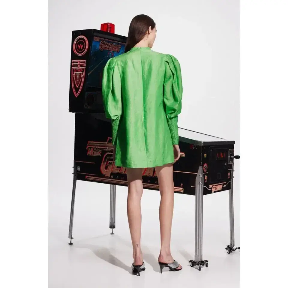 Alemais Dazzle Mini Dress in Green Size AU 8  - Image 3