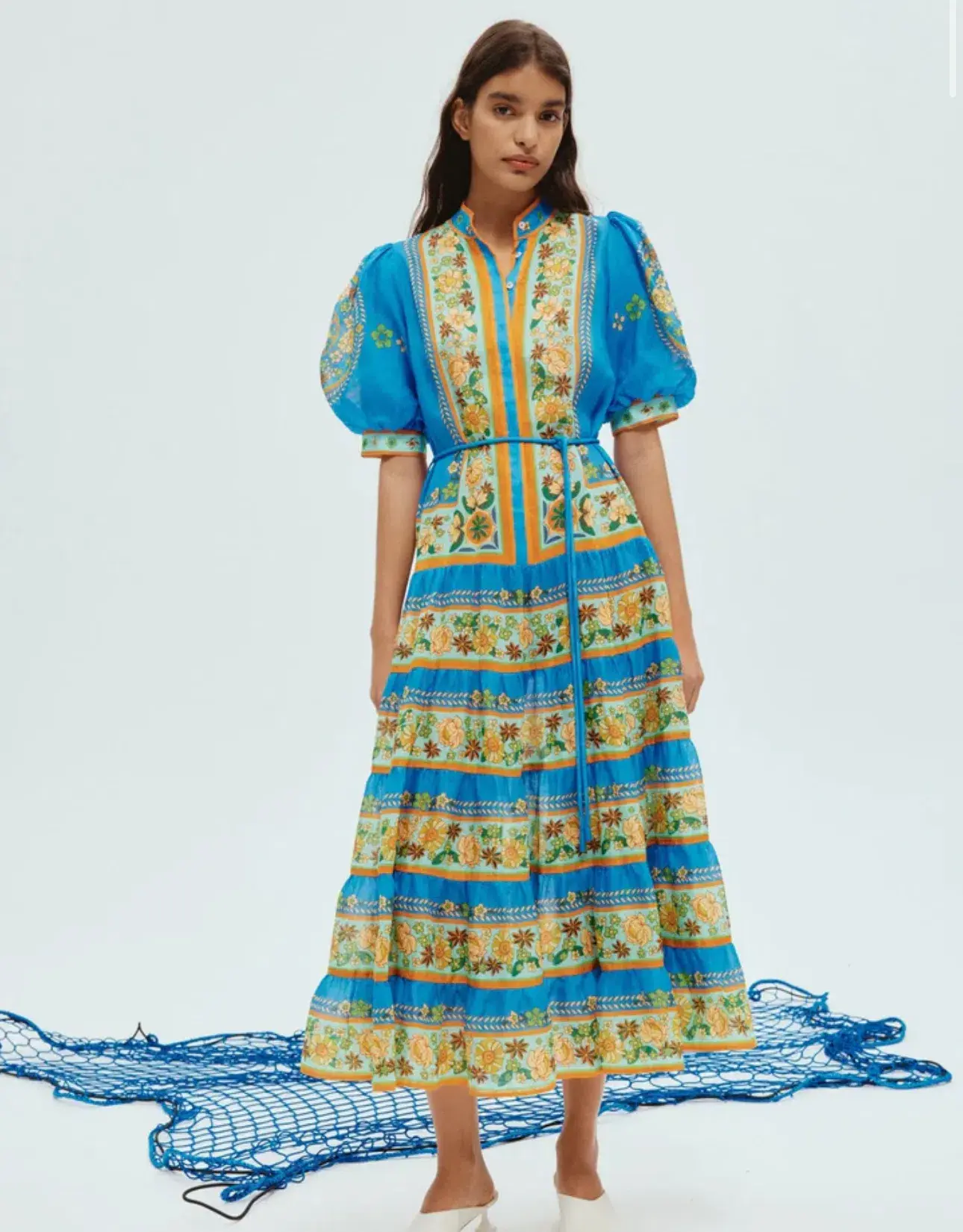 Alemais Linda Tiered Midi Dress Size AU 14 - Image 2