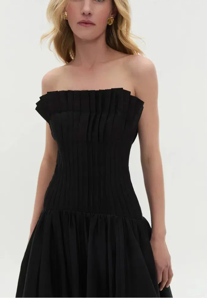 Aje Ivy Bubble Hem Gown Black Size 6 - Image 5