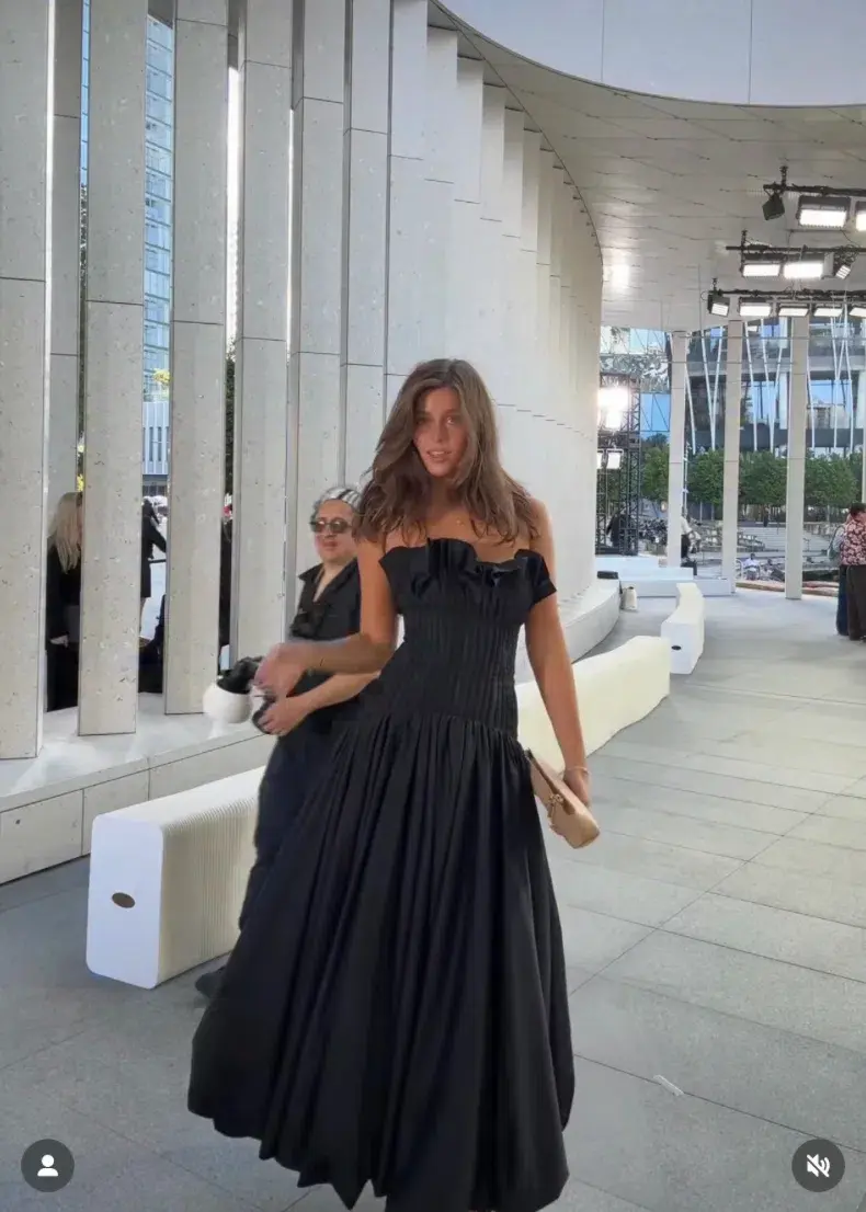 Aje Ivy Bubble Hem Gown Black Size 8  - Image 3