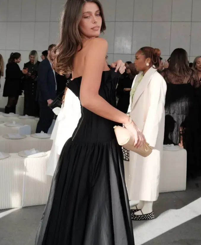 Aje Ivy Bubble Hem Gown Black Size 8  - Image 5