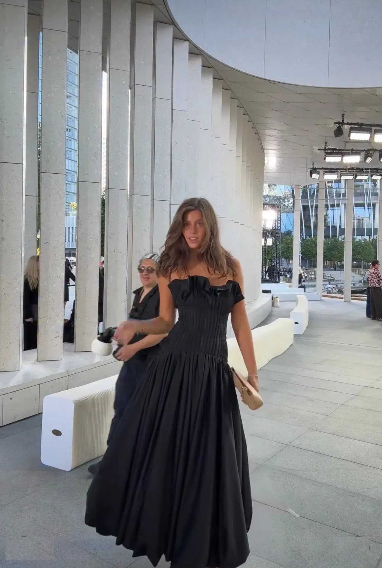 Aje Ivy Bubble Hem Midi Gown Black Size 12 - Image 6