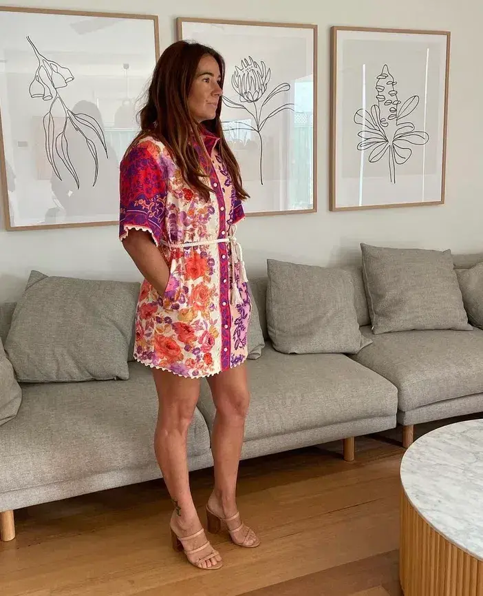 Zimmermann Raie Trimmed Shirt Dress Size 0 / AU 8 - Image 2