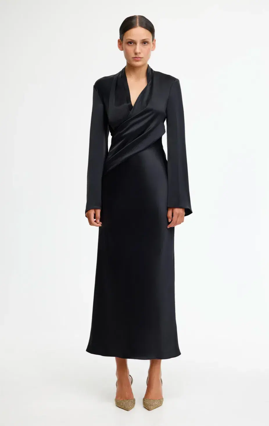 Acler Piccadilly Midi Black Size 16 - Image 1