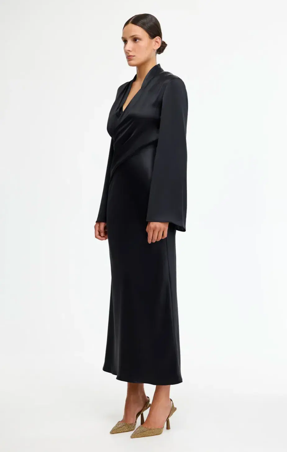Acler Piccadilly Midi Black Size 16 - Image 2