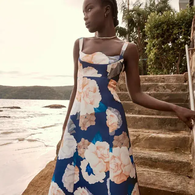 Leo Lin Odette Midi Dress Rosebud  - Image 4