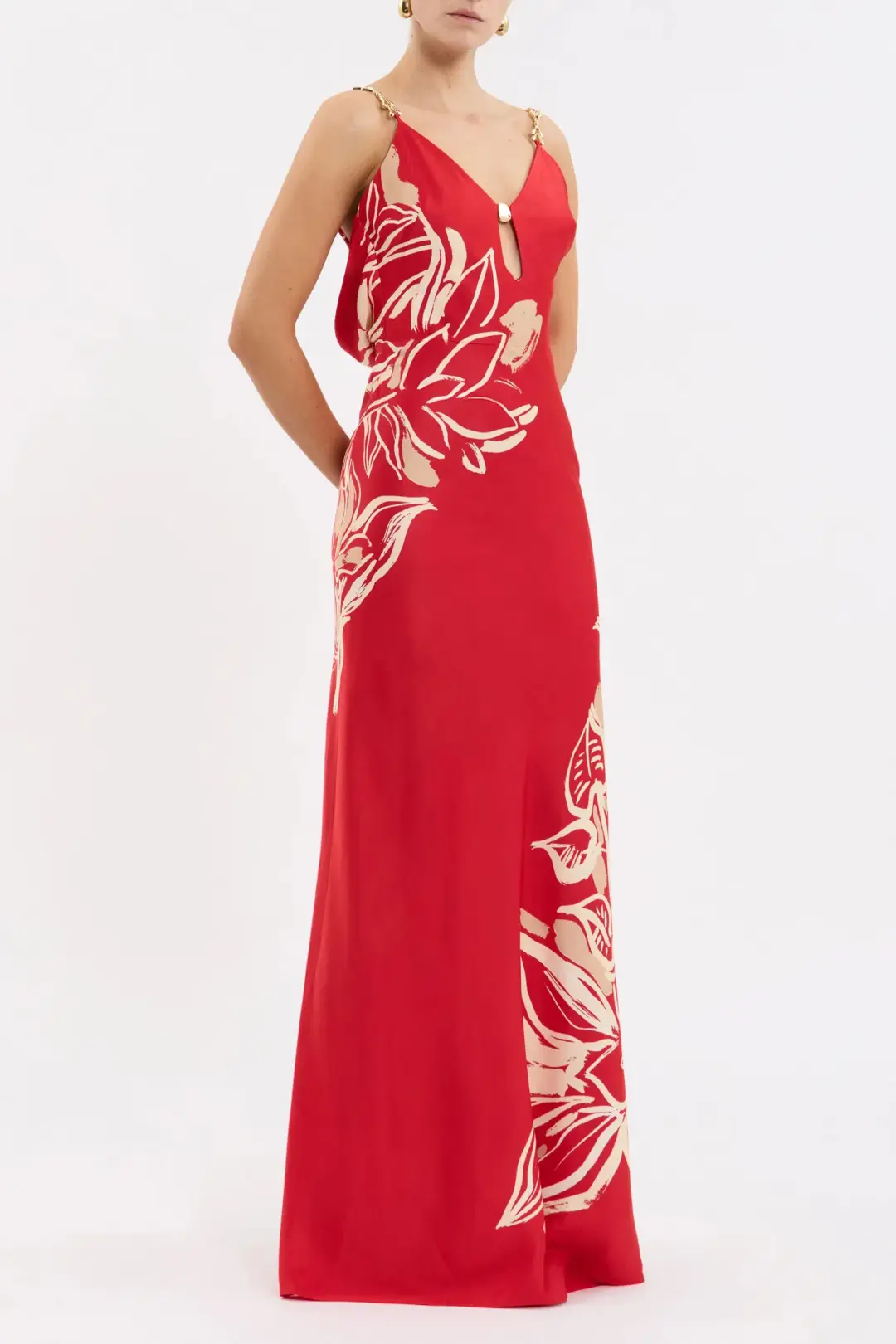 Rebecca Vallance Tallara Maxi Dress Red Size 8 for rent on The Volte - main image