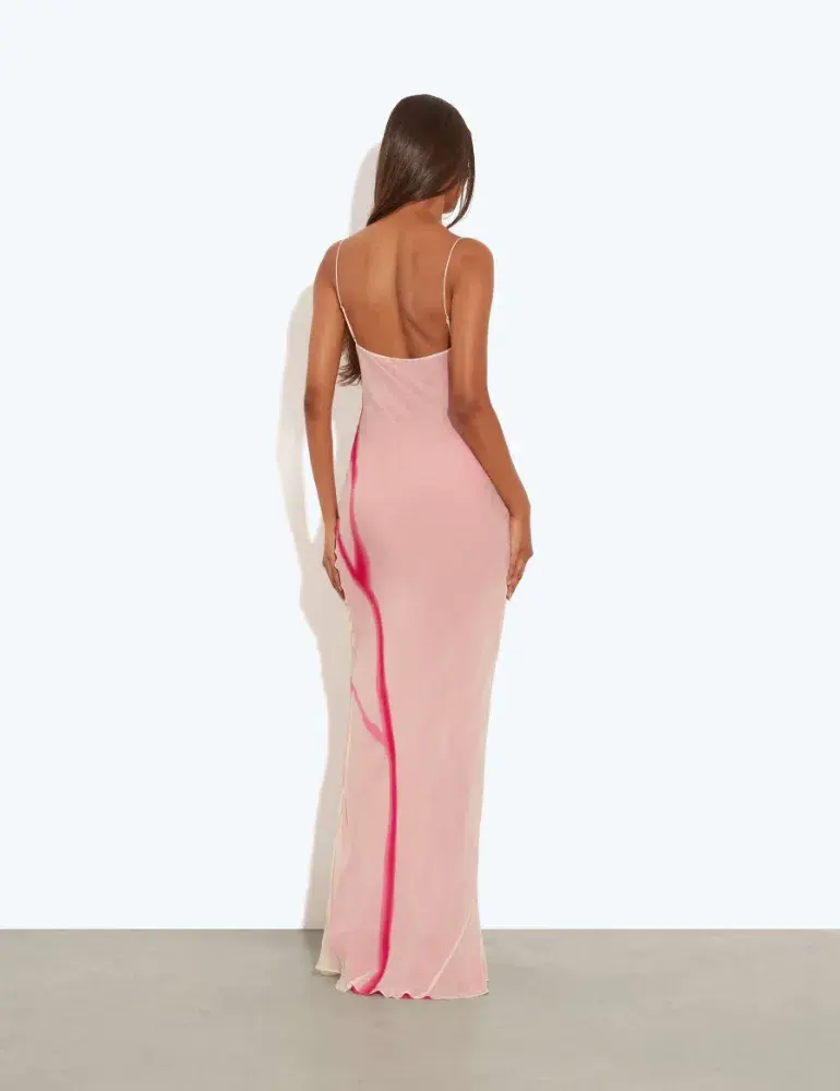 Rat & Boa Corali Dress Maxi Pink Size AU 6 - Image 2