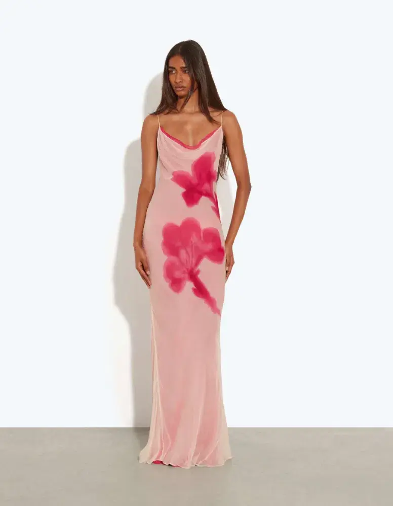 Rat & Boa Corali Dress Maxi Pink Size AU 8 - Image 1