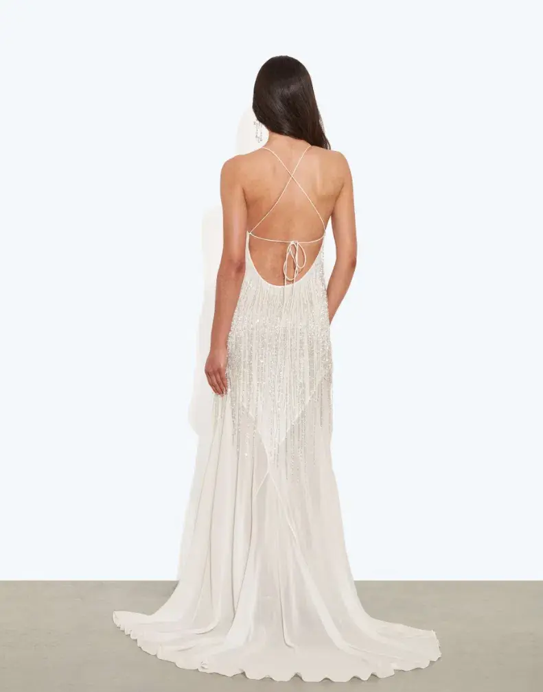Rat & Boa Antoinetta Gown Maxi White Size AU 10 - Image 2