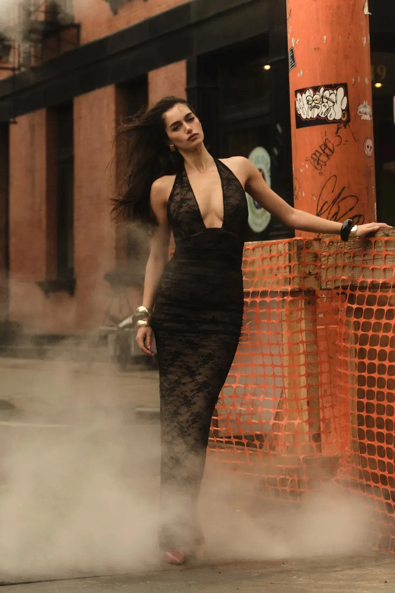Nookie Arabella Halter Maxi Black Size AU 10 - Image 4