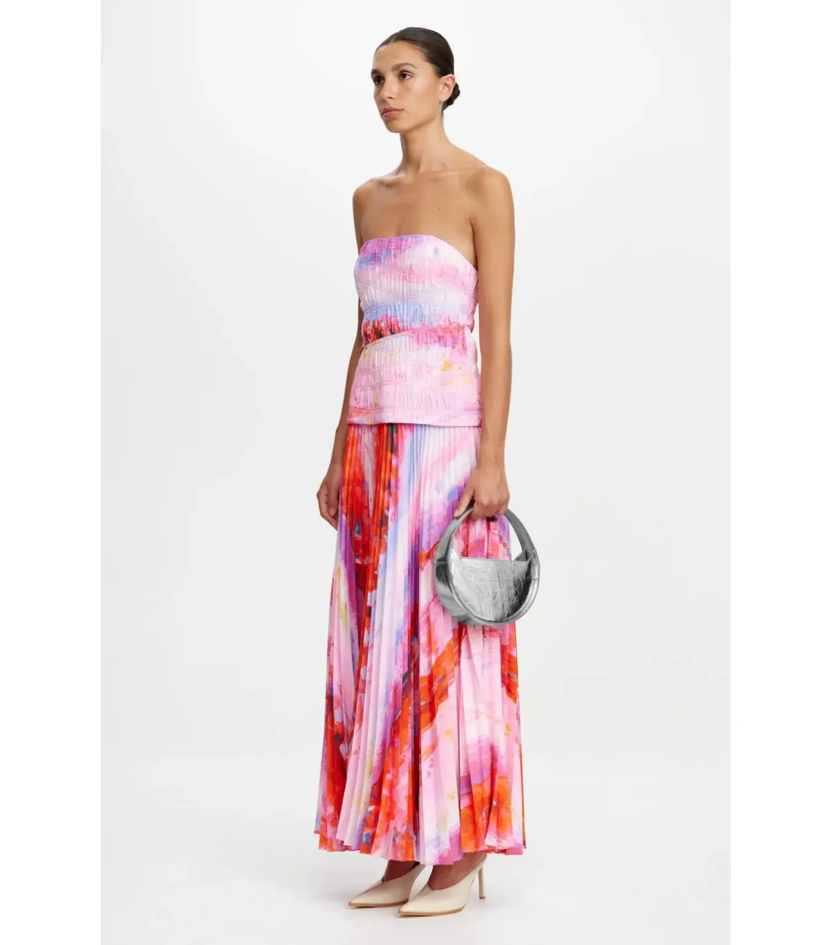 Acler Rockland Midi Dress in Violet Canvas Size AU 6  - Image 2