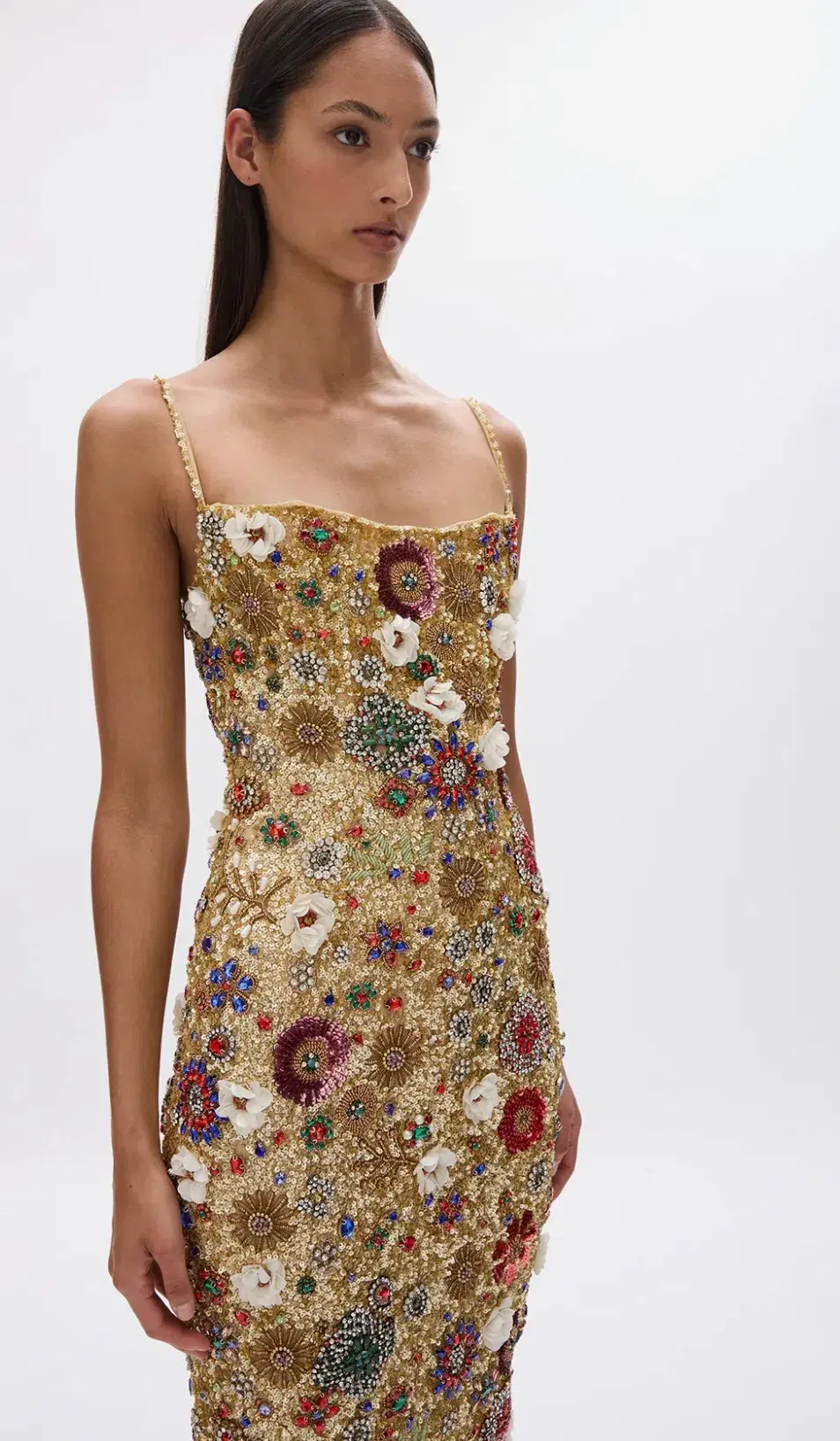 RACHEL GILBERT FRANCESCA GOWN DRESS GOLD SIZE 1 AU 8 - Image 2