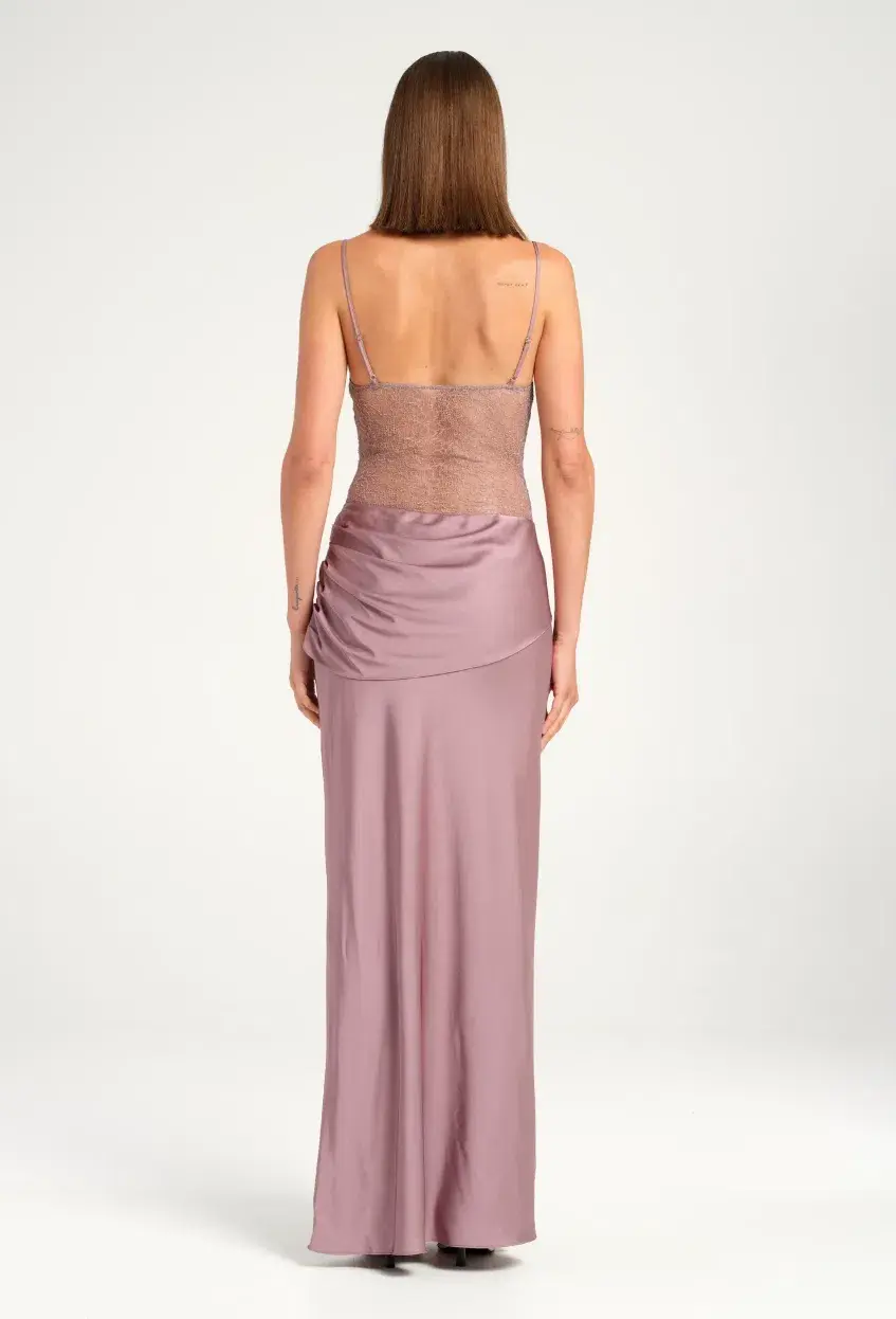 Benni Luna Maxi Dress Grape Size 6 - Image 2