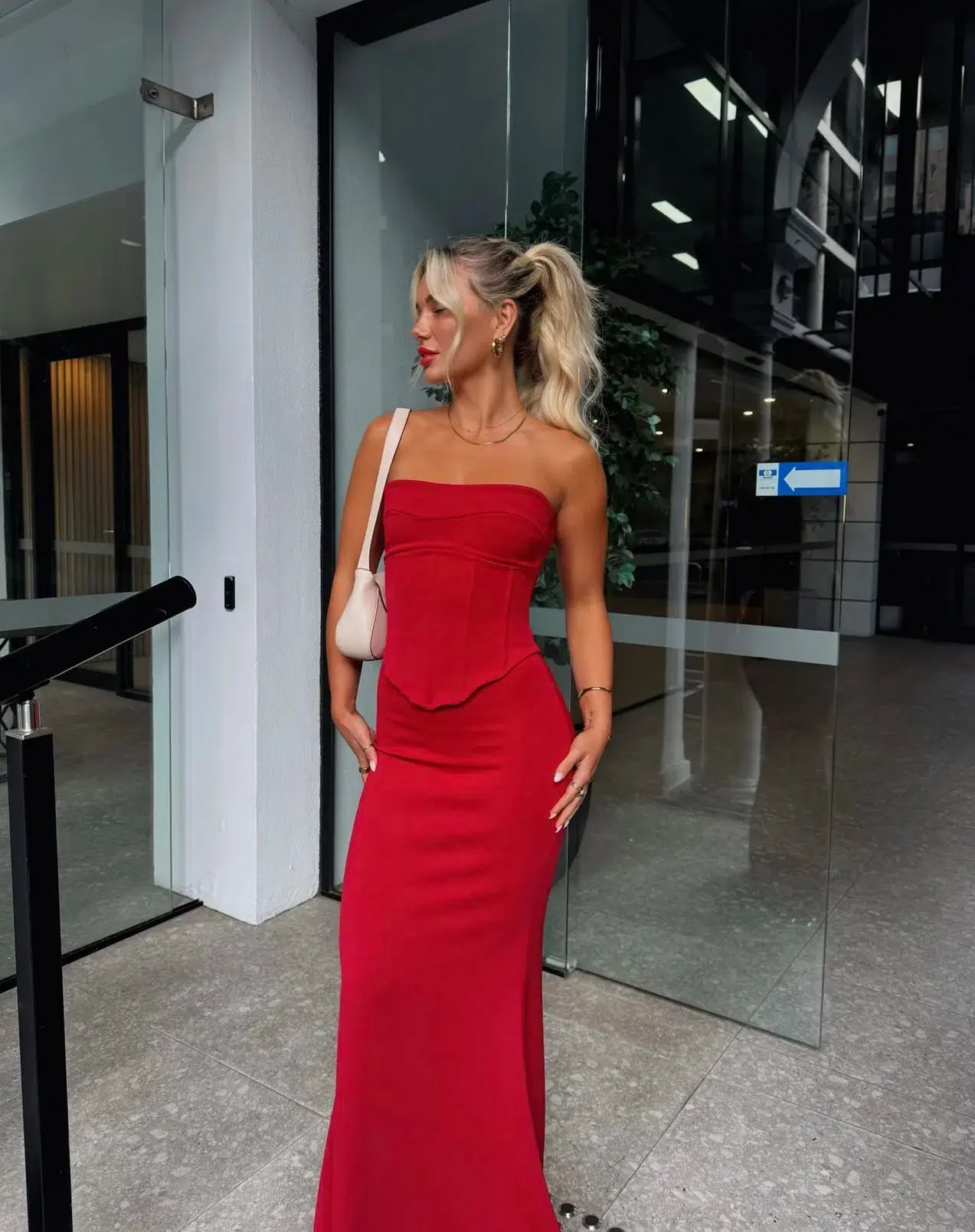 HNTR the Label Louie Maxi Gown Wine Size XS / AU 6 - Image 2