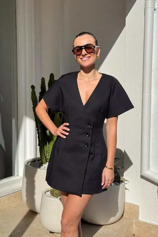 Sneaky Link Sophia Mini Dress in Black Size M / AU 10 - Image 2