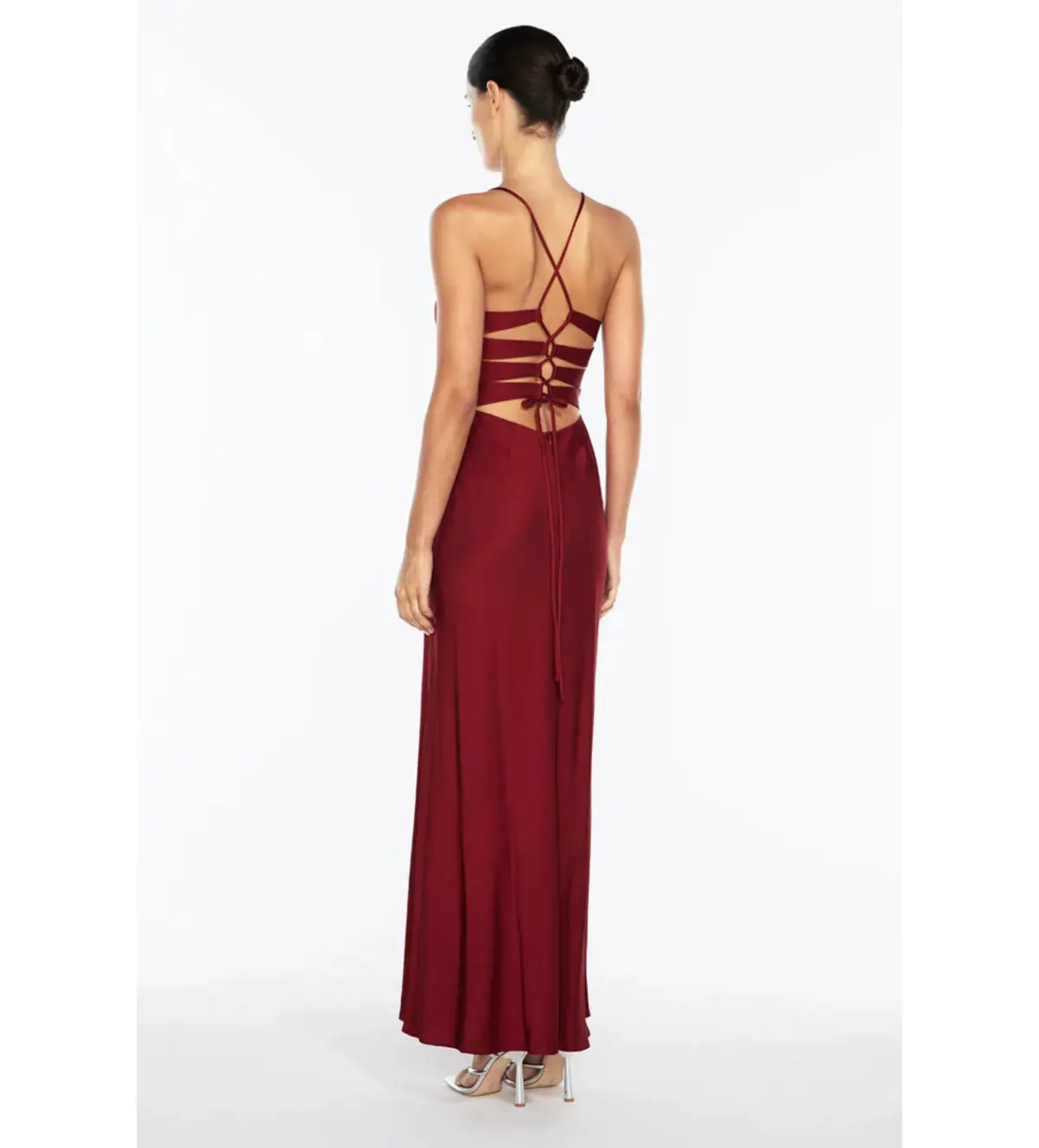 Manning Cartell Time To Shine Slip Maxi Dress Cranberry Size 4 - Image 4