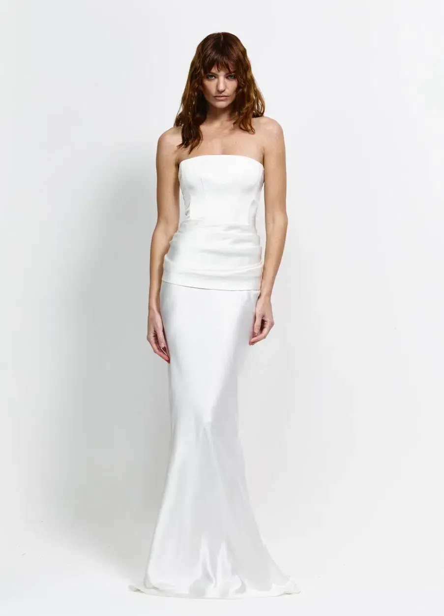 Effie Kats Indira Gown Ivory Size XS/AU 6 - Image 1