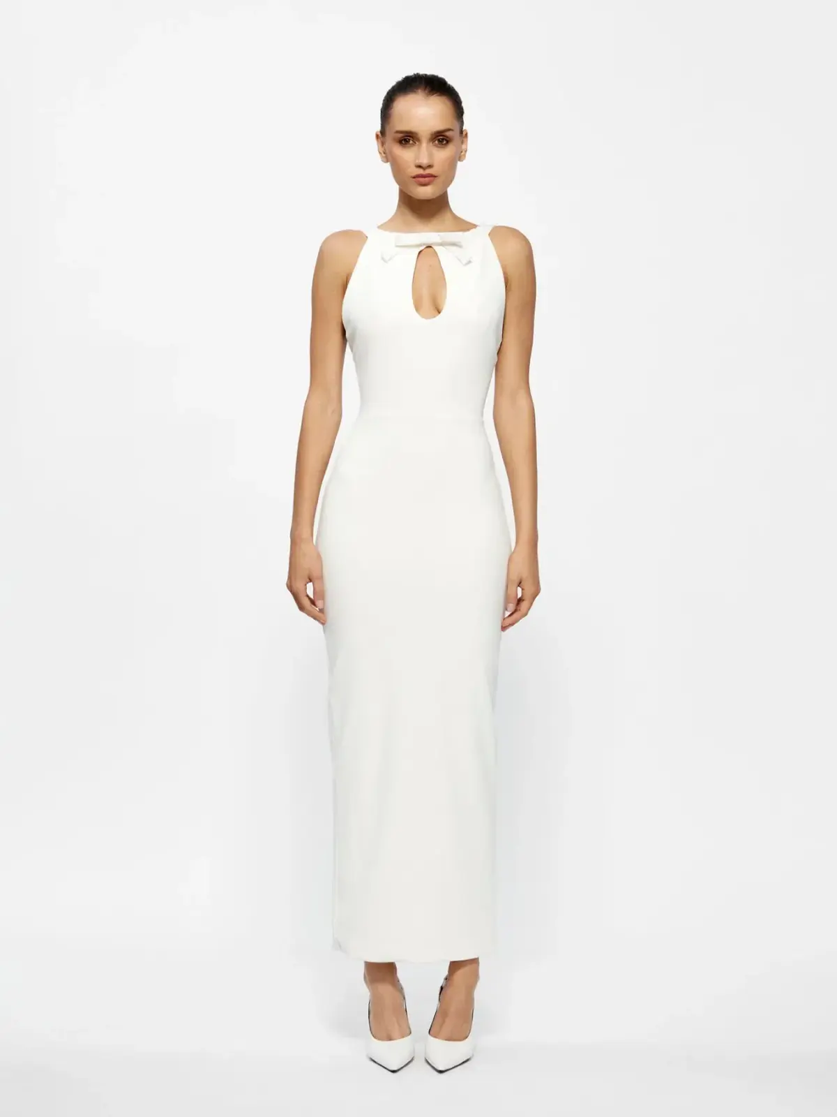 Effie Kats Carter Maxi Dress Ivory Size M/AU 10 - Image 1