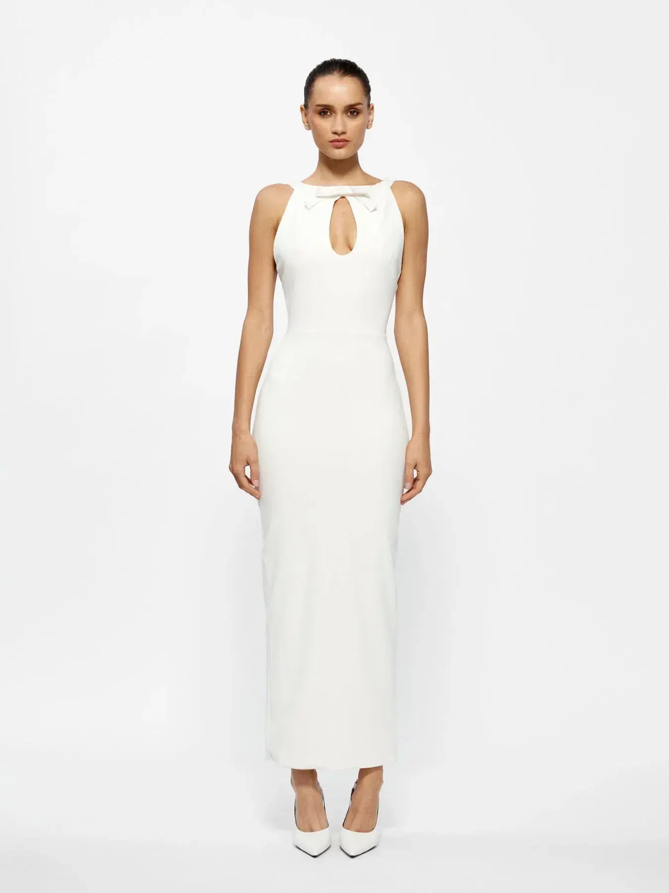 Effie Kats Carter Maxi Dress Ivory Size M/AU 10 - Image 1