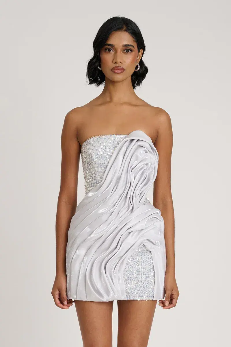 NAYA DRESS | SILVER M - Image 1
