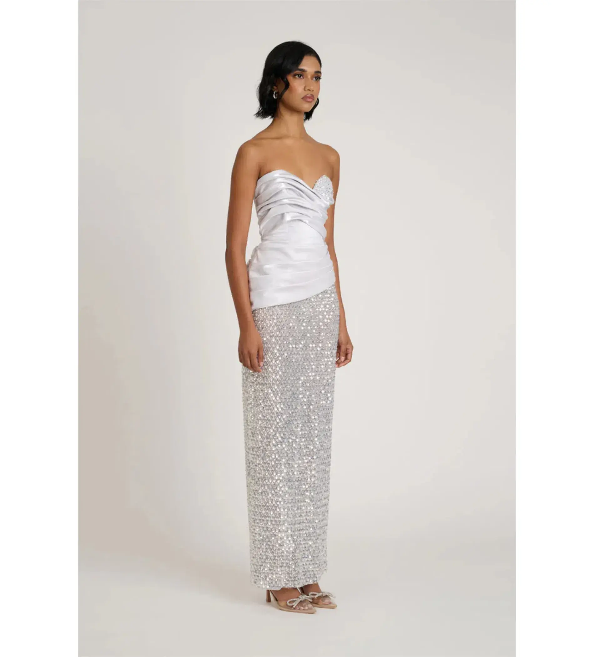 Eliya The Label Gia Gown Silver Size S/AU 8 - Image 3