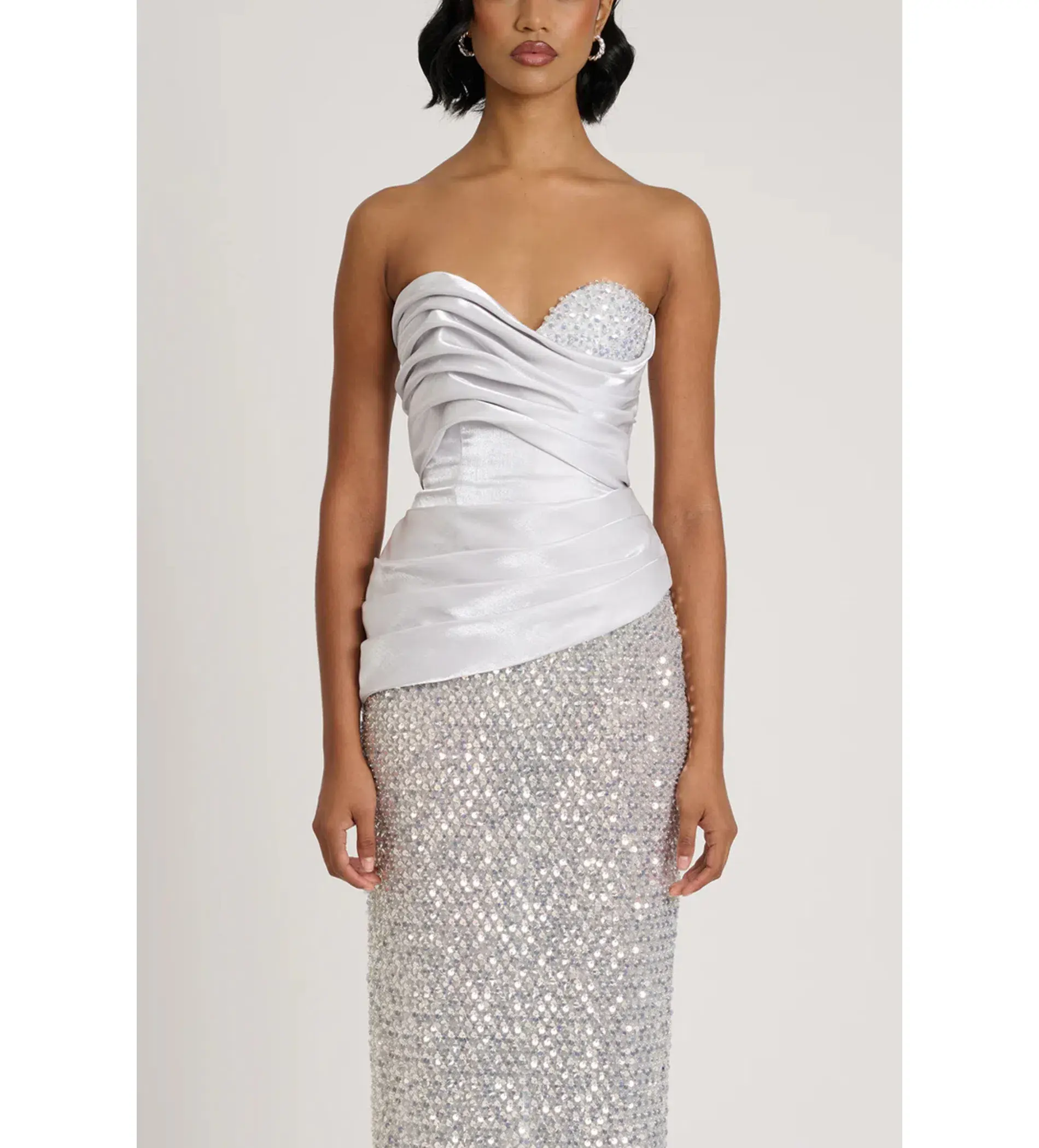 Eliya The Label Gia Gown Silver Size S/AU 8 - Image 2