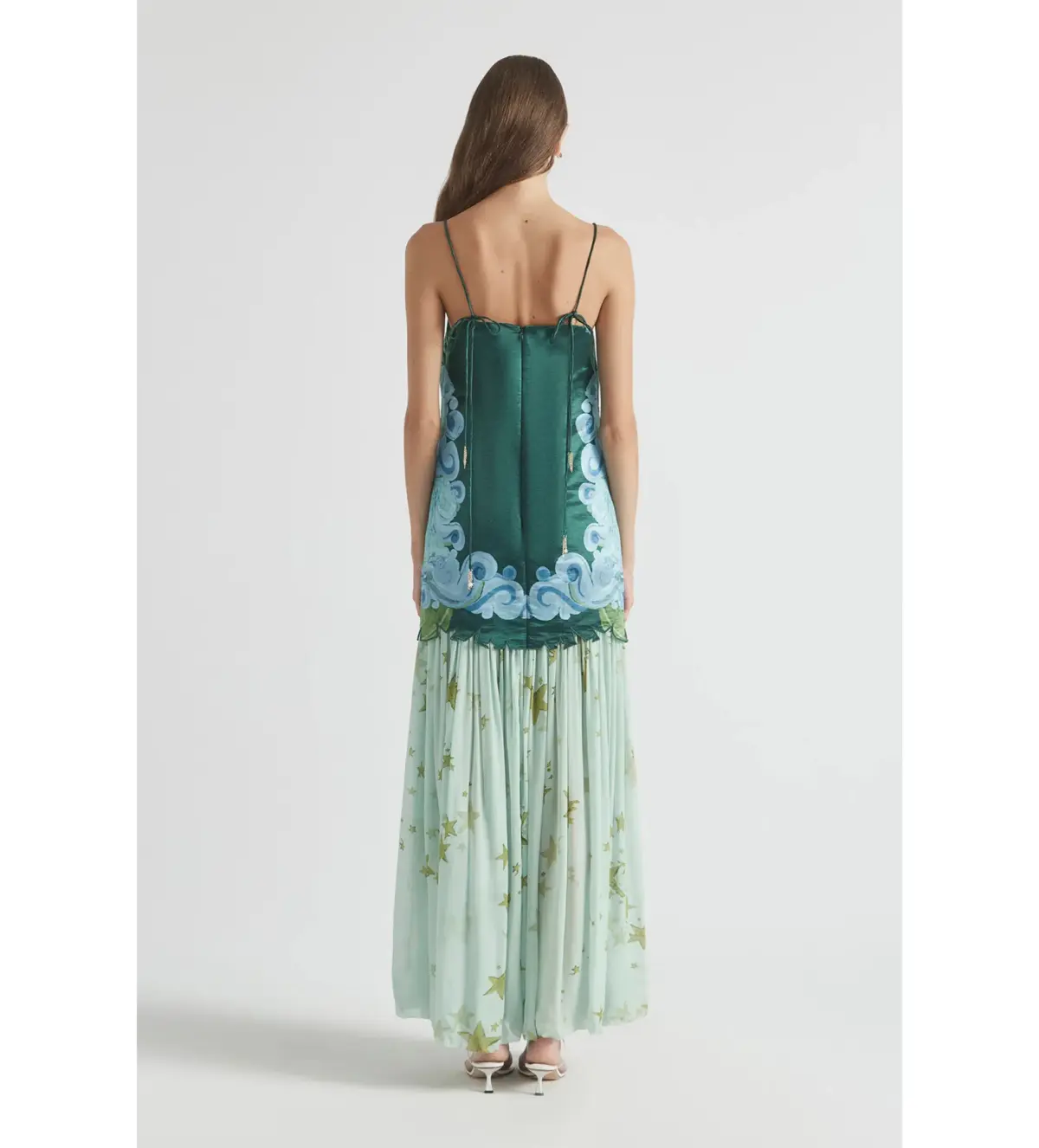 Antipodean Runaway Star Drop Waist Gown Maxi Dress in  Emerald Size AU 12 - Image 4