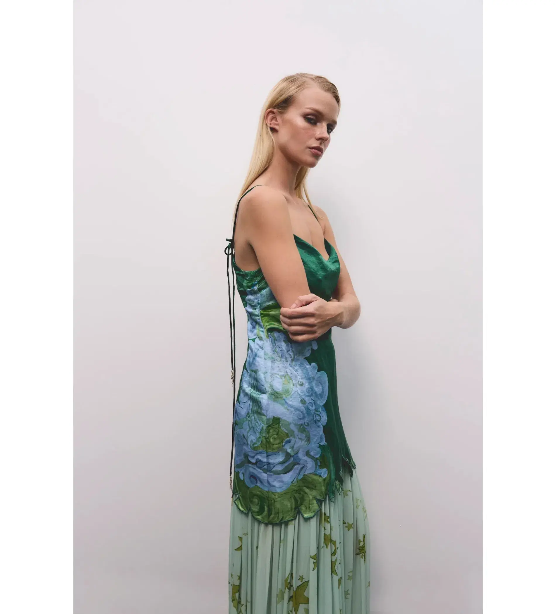 Antipodean Runaway Star Drop Waist Gown Maxi Dress in  Emerald Size AU 12 - Image 3