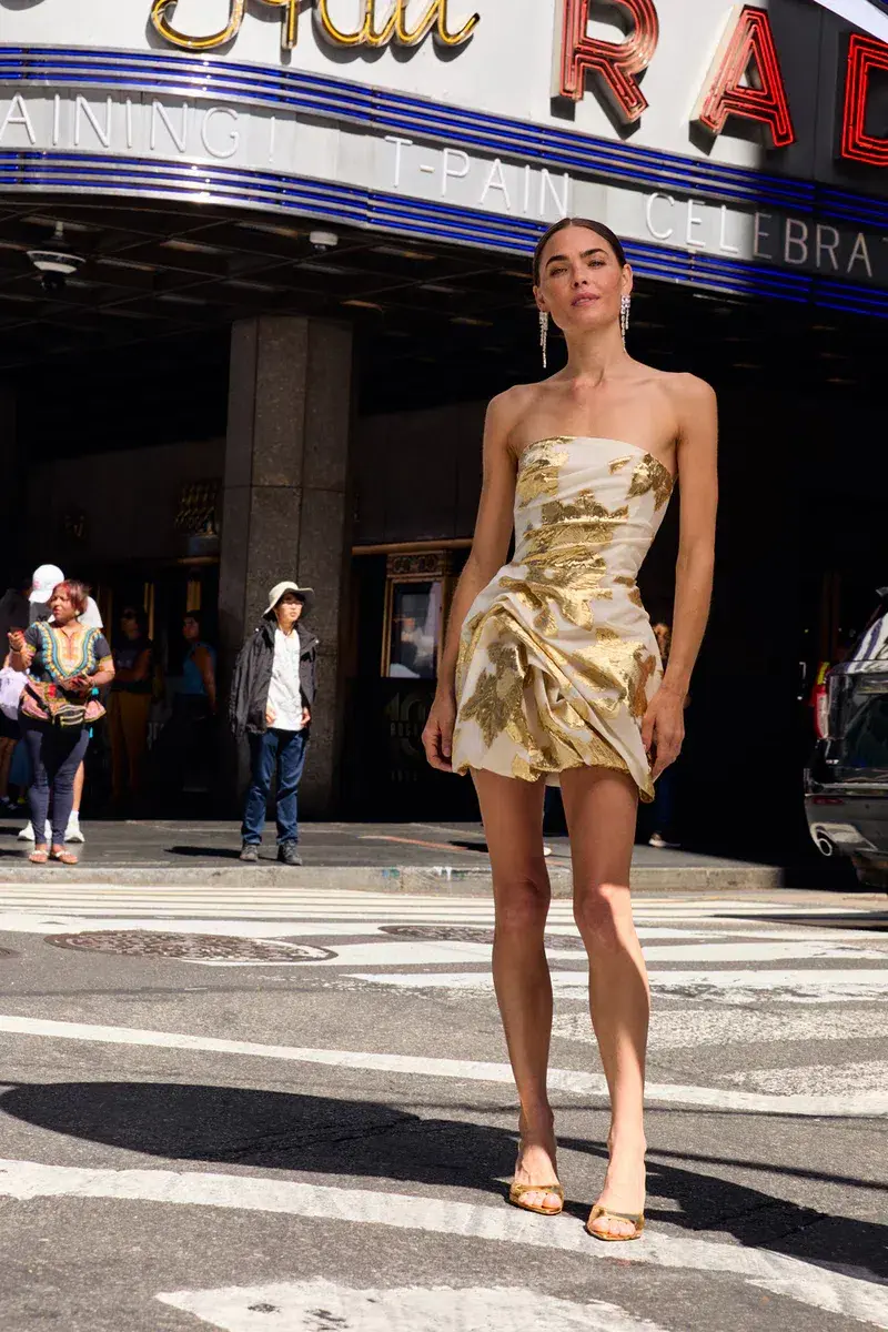 Manning Cartell Paved With Gold Bubble Dress Size 8 for rent on The Volte - main image