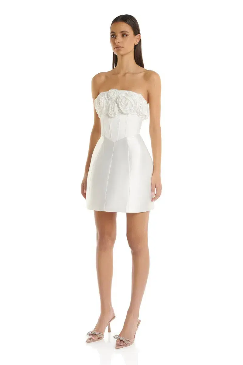 Eliya The Label Tehanni Mini Dress White Size M / AU 10 - Image 4