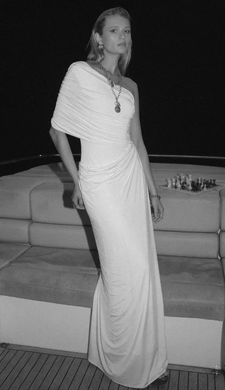 Arcina Ori Chantal Maxi Dress Luxe White Size S/AU 8 - Image 2