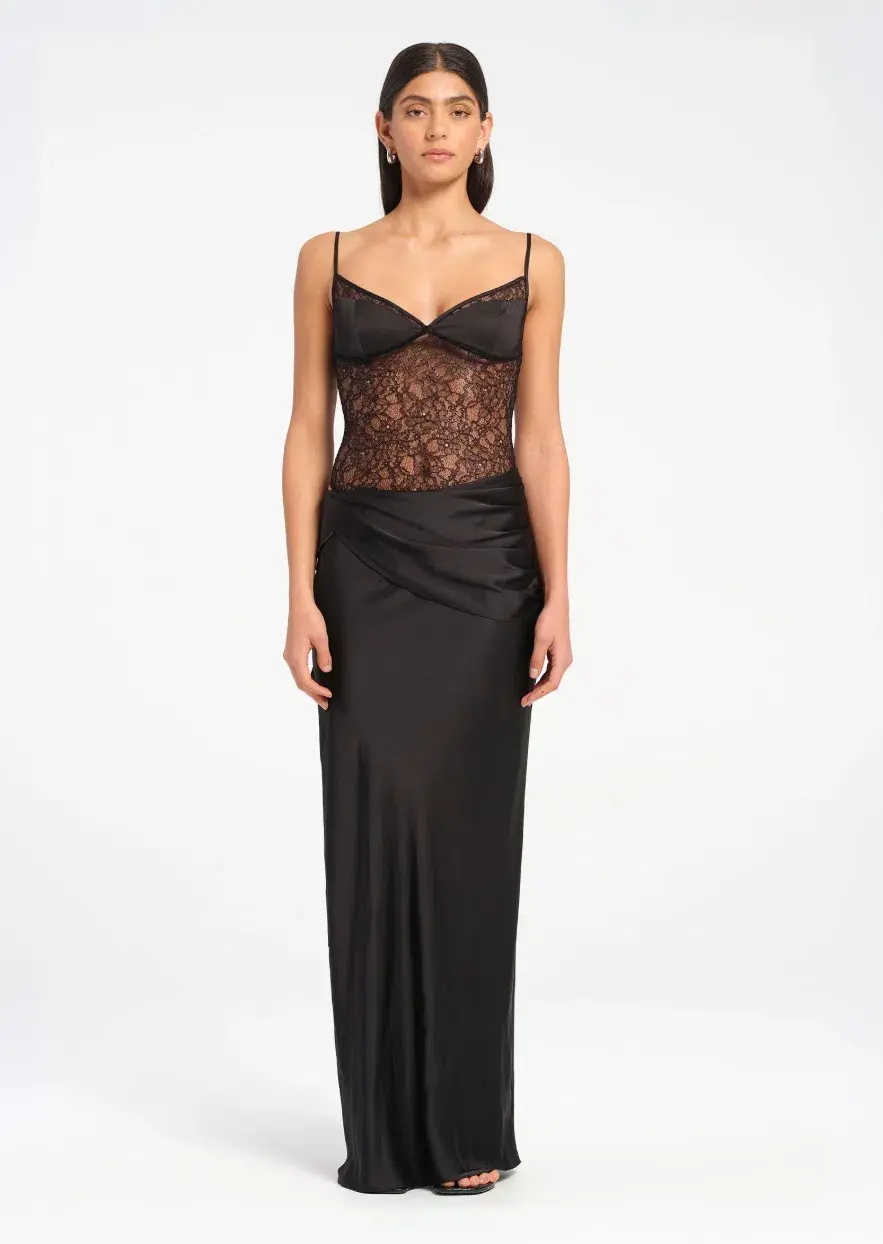 Benni Luna Maxi Dress Black Size 6 - Image 1