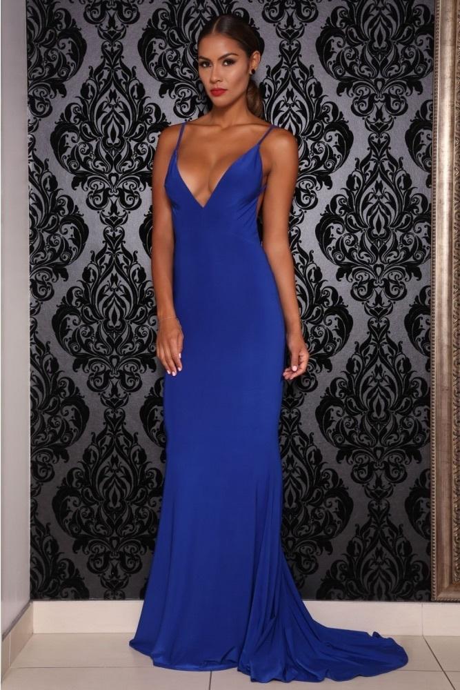 Abyss by Abby Chile dress in blue size 10 for rent on The Volte - main image