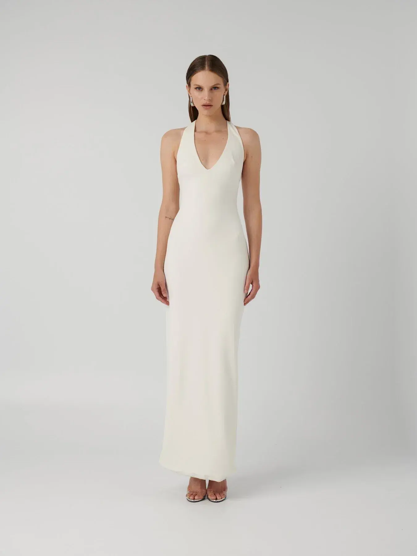 Effie Kats Eiza Maxi Gown Ivory Size M / AU 8 - Image 1