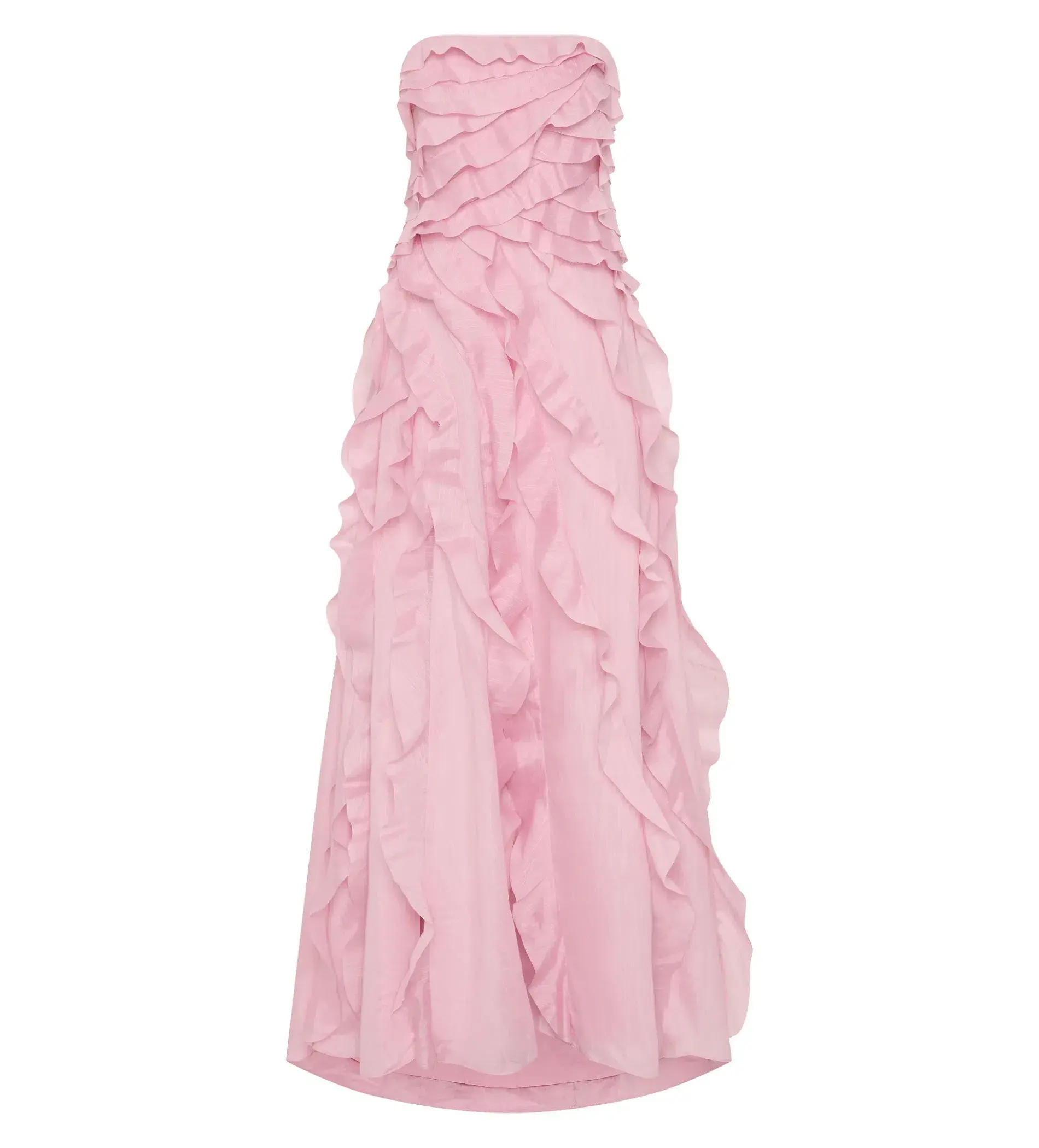 Aje Allairie Strapless Gown Chalk Pink Size 16 - Image 5