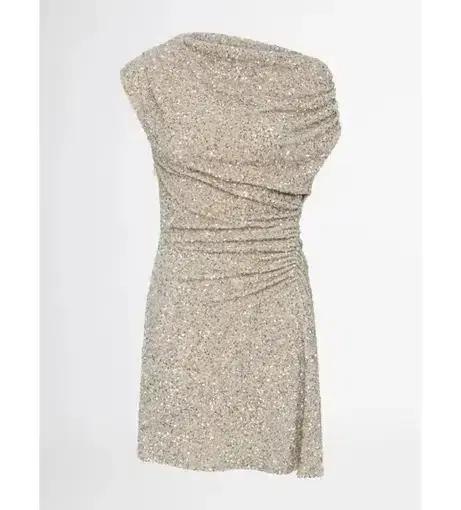 Sheike Glimmer Dress Silver Gold AU 6 - Image 1