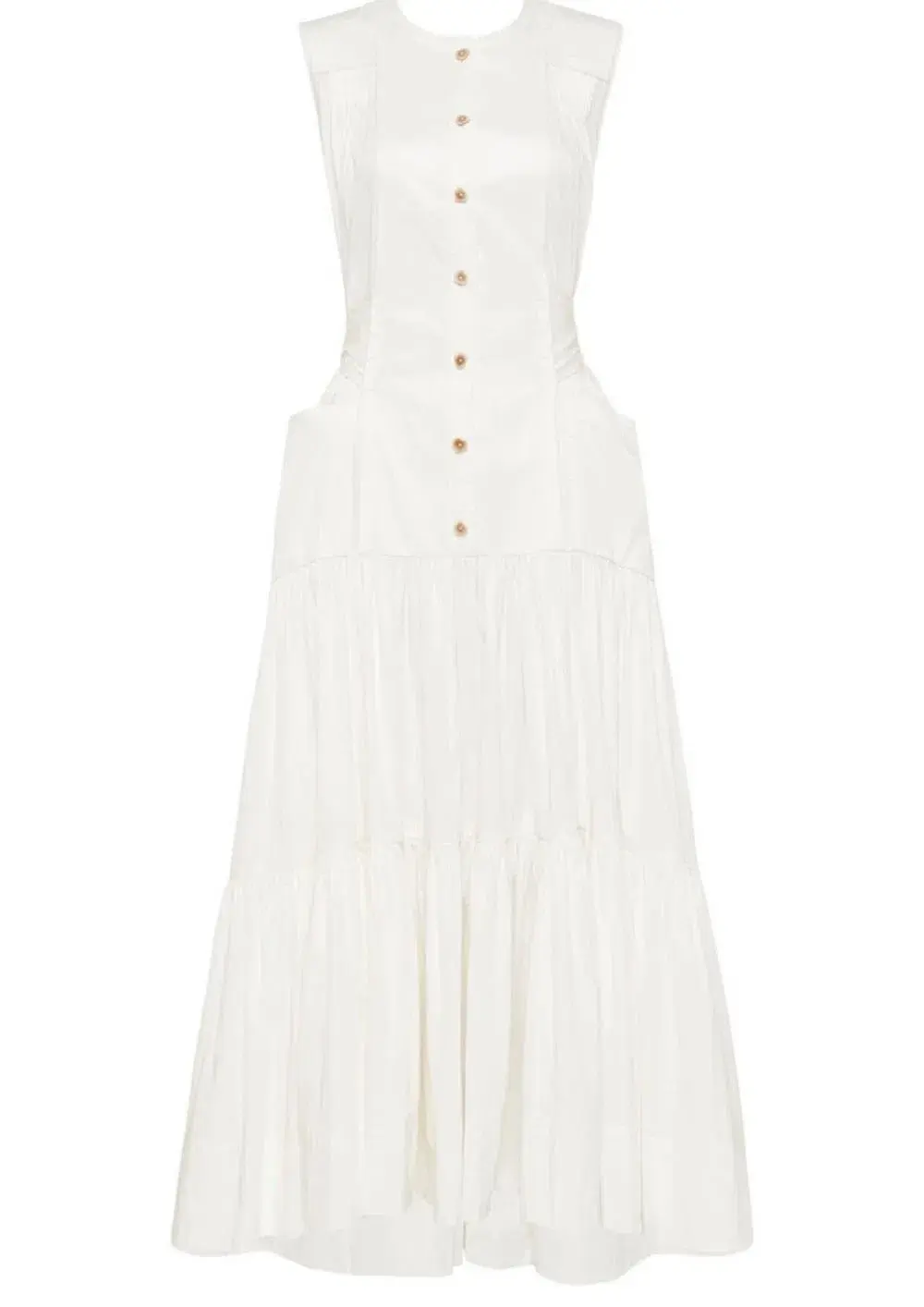 Aje The Hushed Maxi Dress White Size 8 - Image 3