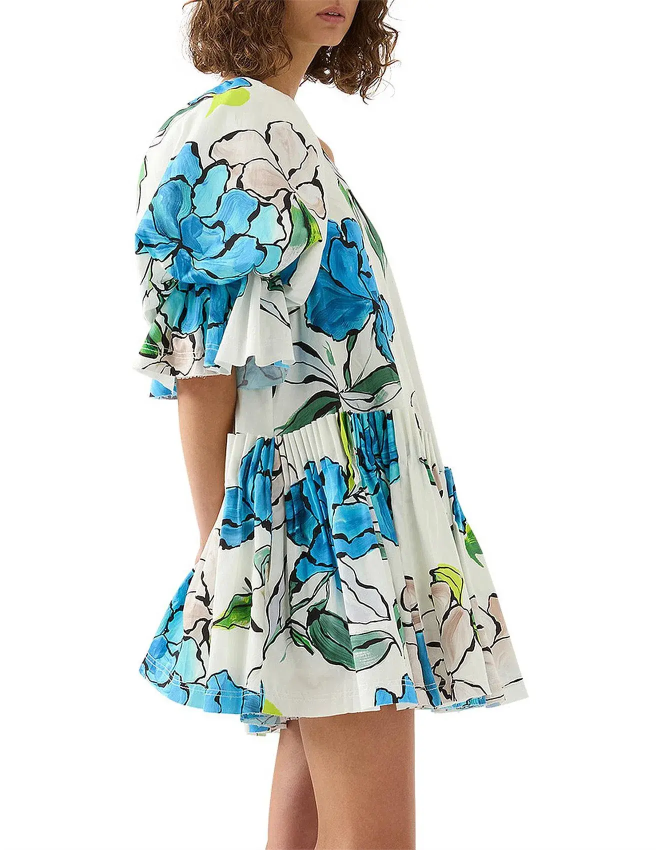 Aje Cy Off Shoulder Smock Dress - Image 3