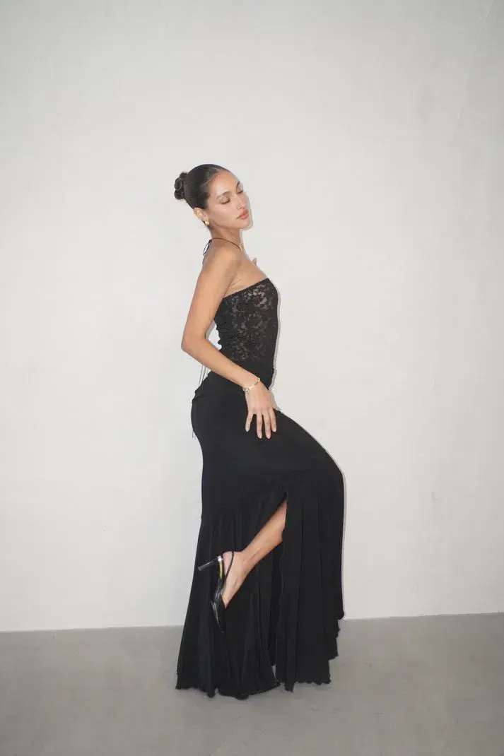 Deconduarte Ilona Maxi Dress Black Size 8 - Image 4