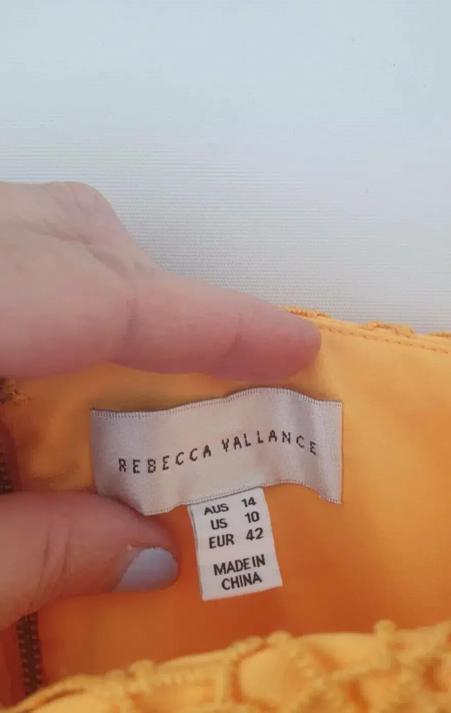 Rebecca Vallance Baha Dress Saffron Yellow In AU 14 US 10 EUR 42 - Image 5