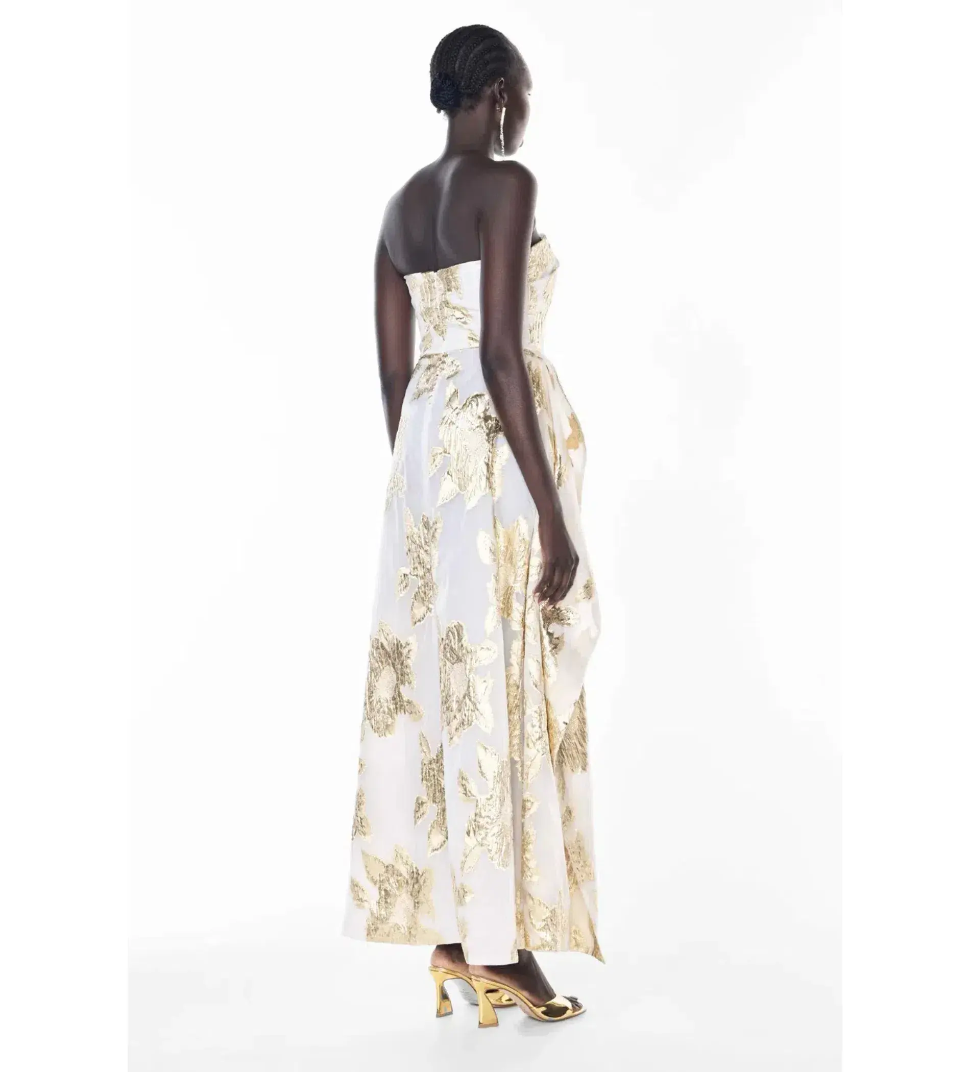 Manning Cartell Paved With Gold Gown White/Ivory Size 8 - Image 3