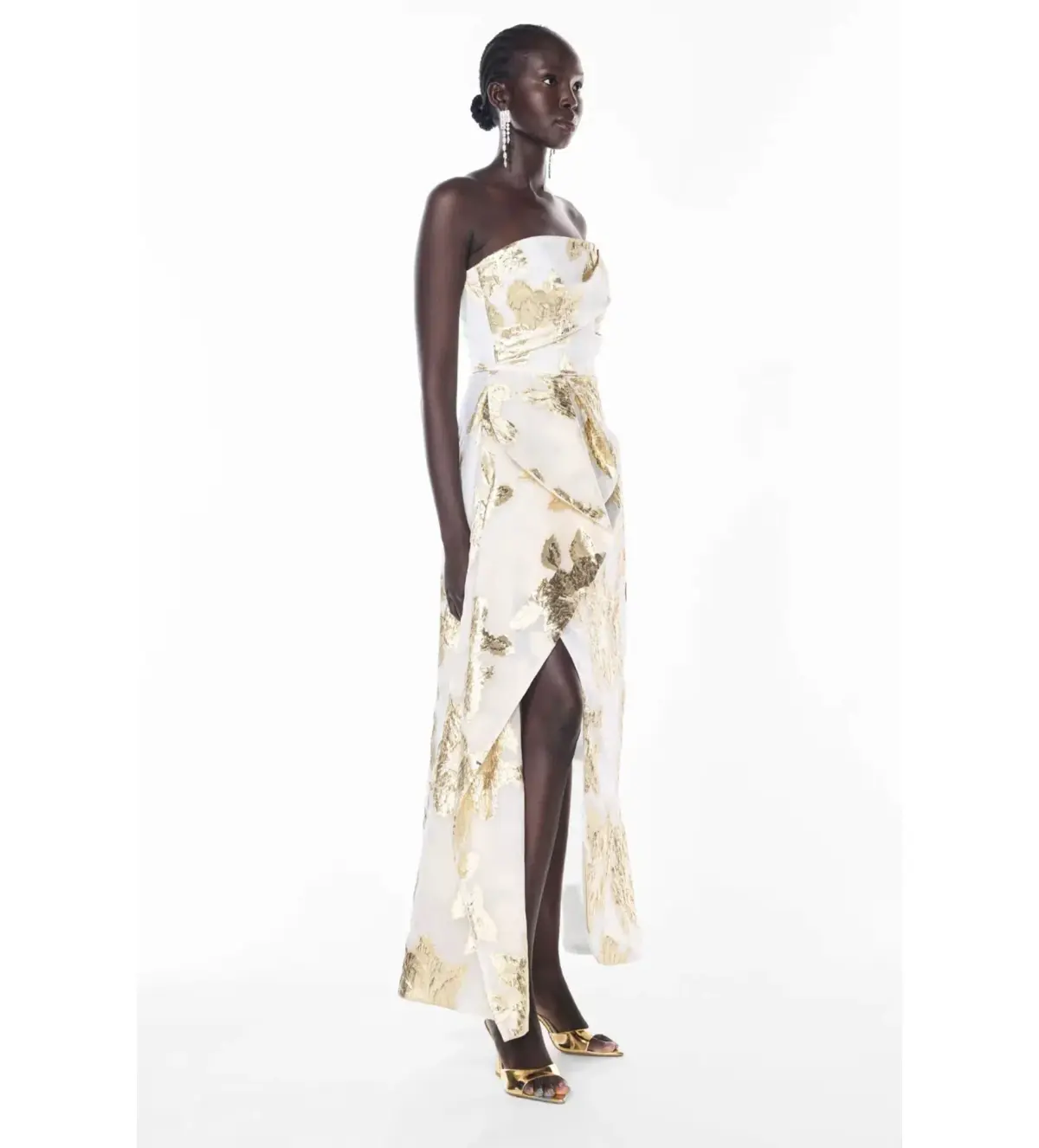 Manning Cartell Paved With Gold Gown White/Ivory Size 8 - Image 4
