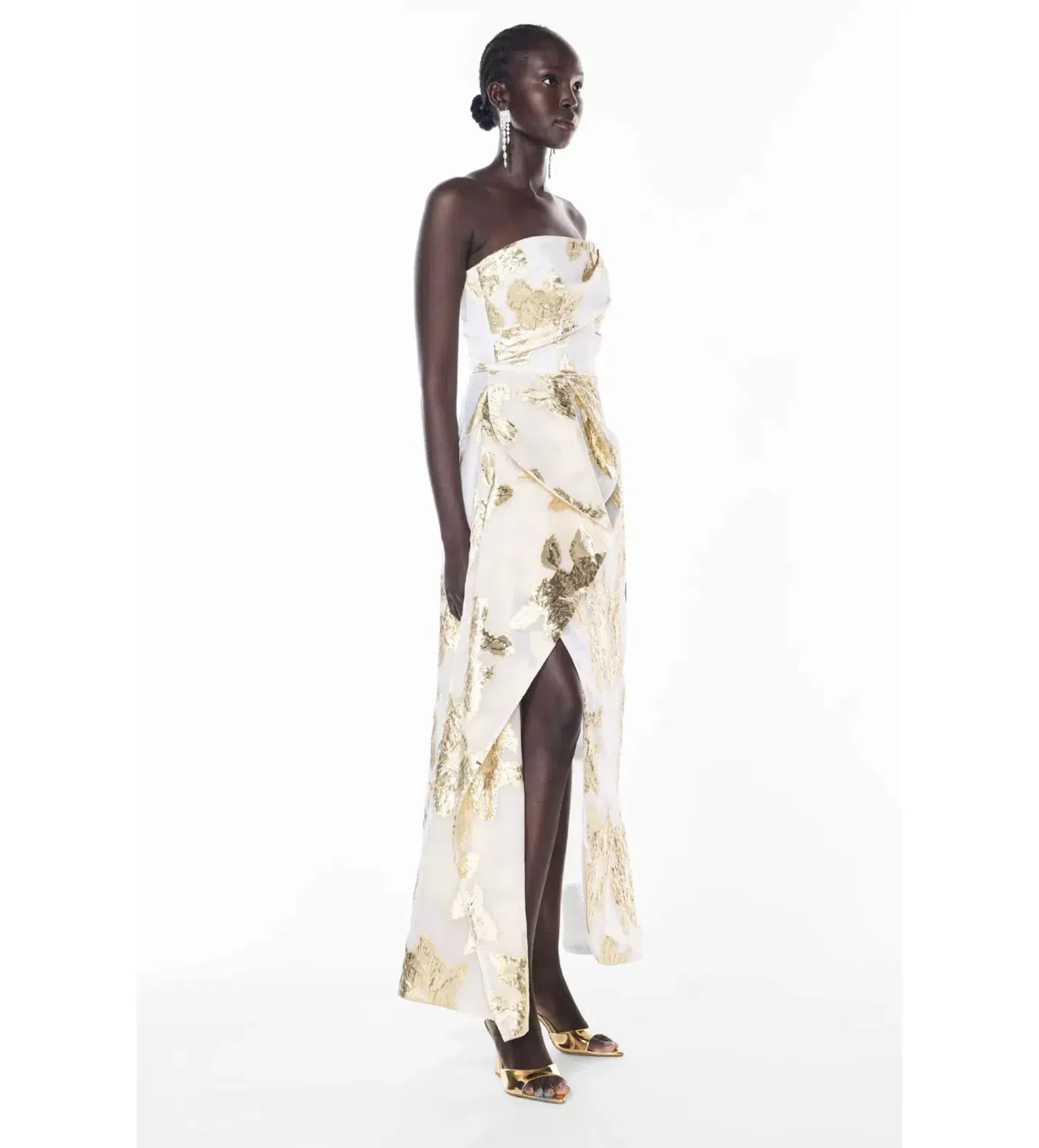 Manning Cartell Paved With Gold Gown White/Ivory Size 8 - Image 4