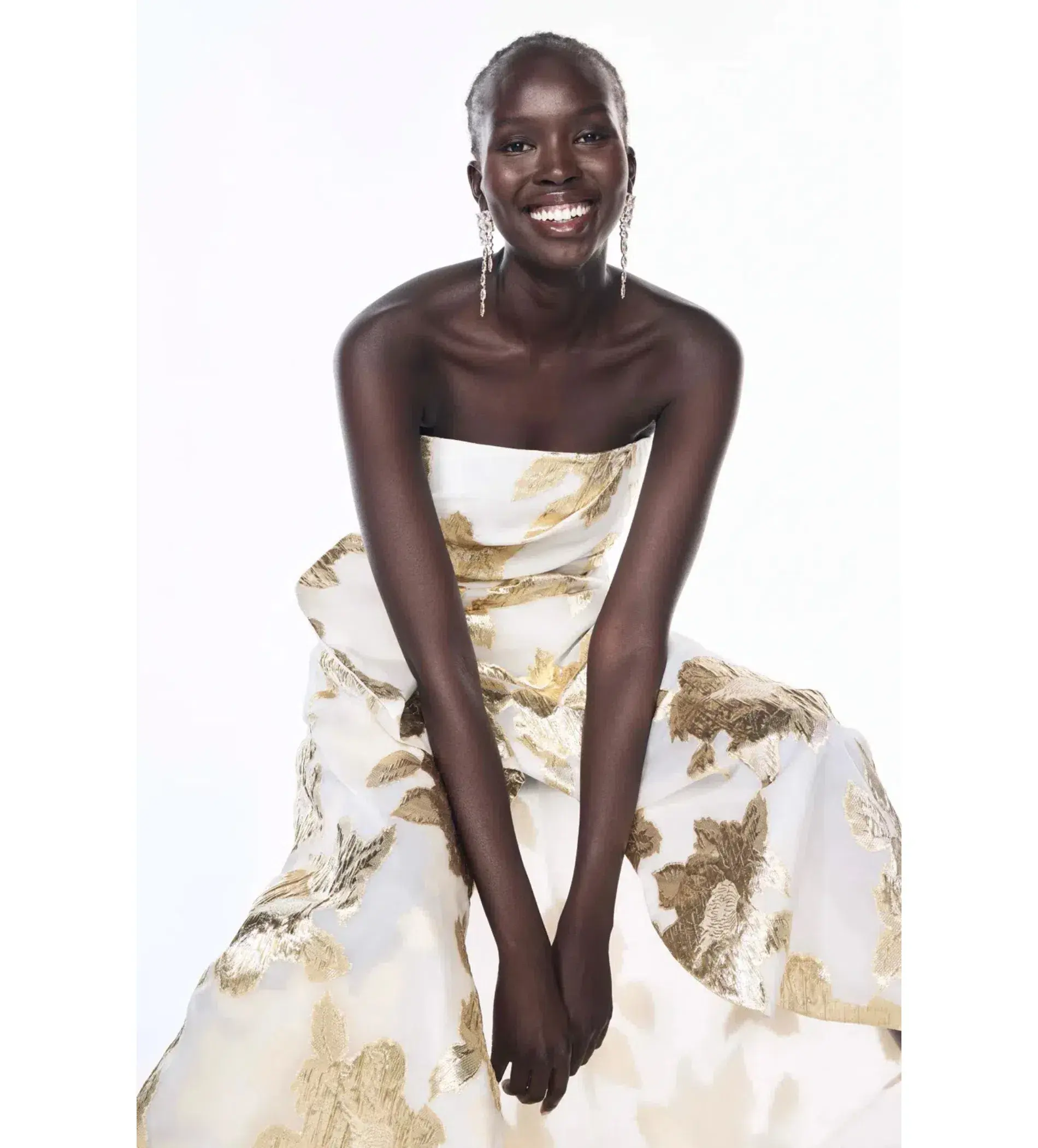 Manning Cartell Paved With Gold Gown White/Ivory Size 8 - Image 2
